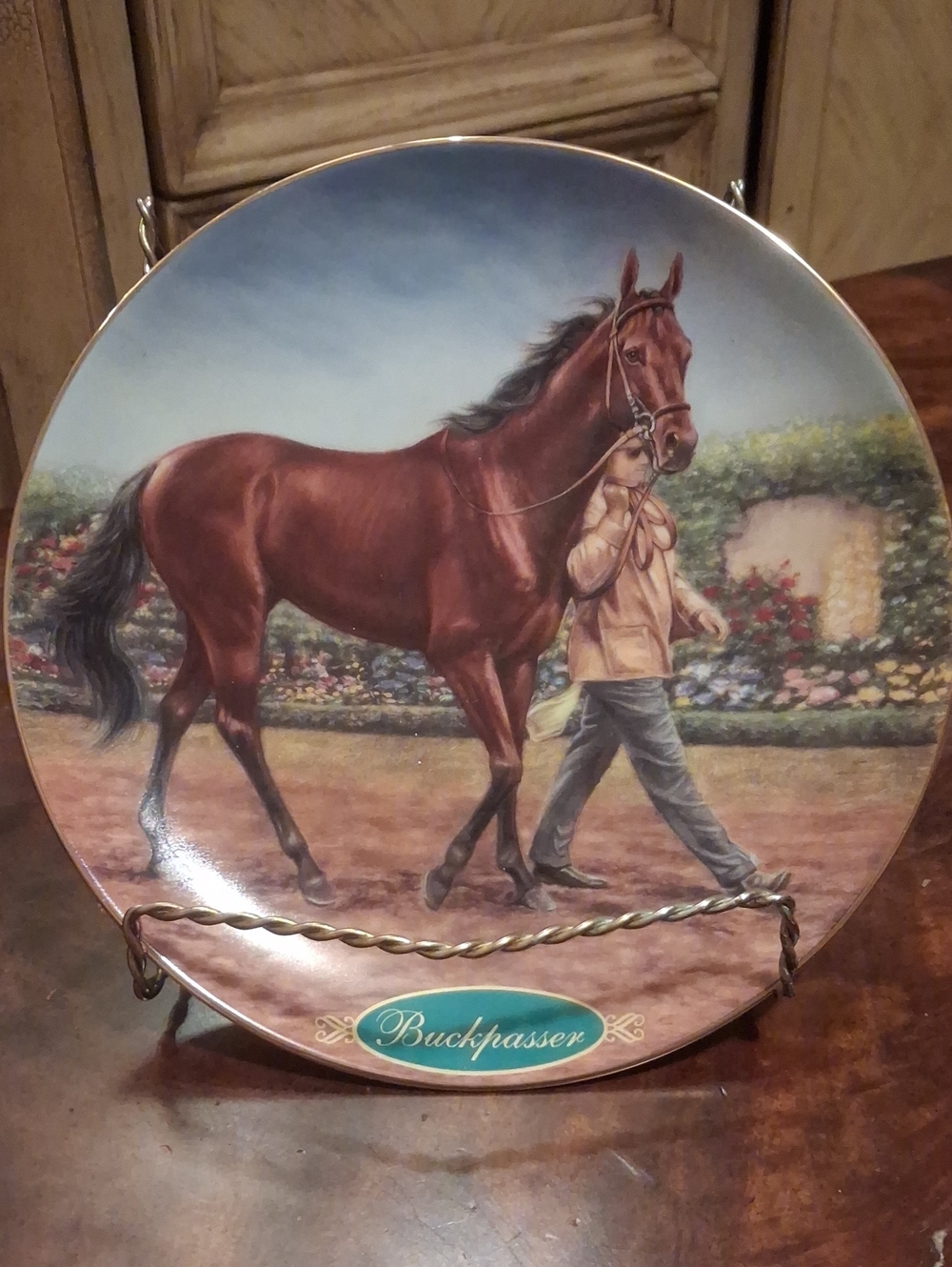 "BUCKPASSER"  Collector Plate                        By Susie Morton